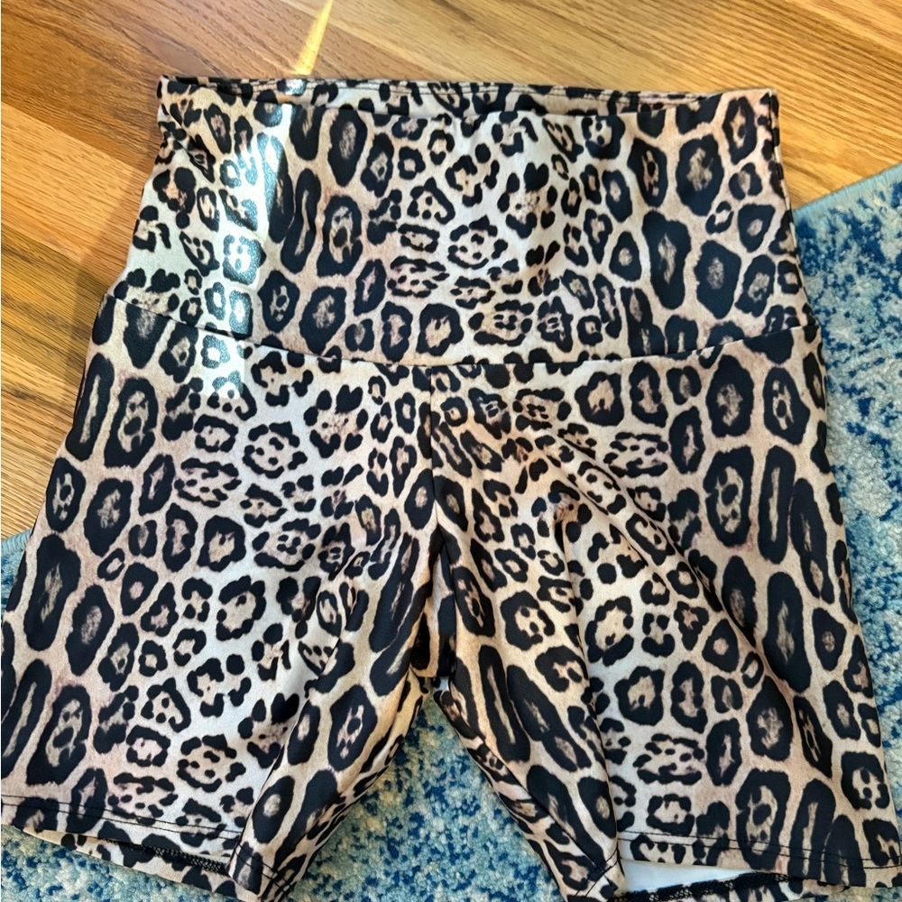 Onzie Leopard Bike shorts